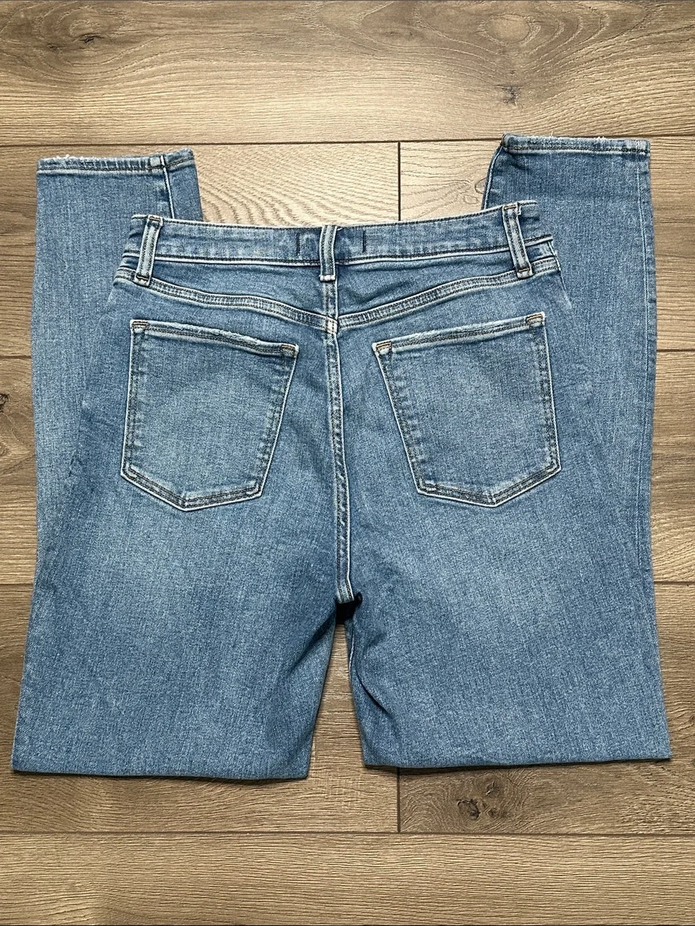 Abercrombie & Fitch Super Skinny Ankle High Rise Curve Love Blue Jeans 28 Long